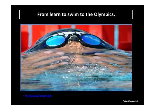 Olympic swimming events. - One