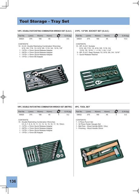 Catalog scule de mână și accesorii SATA Tools