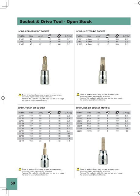 Catalog scule de mână și accesorii SATA Tools