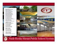 Year 2 - Nash-Rocky Mount Schools