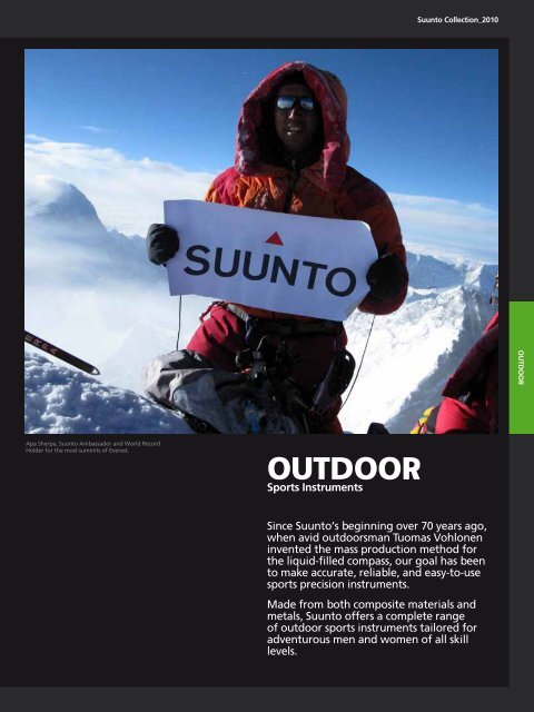 SUUNTO COLLECTION 2010