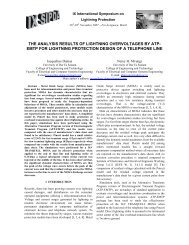 the analysis results of lightning overvoltages by atp- emtp