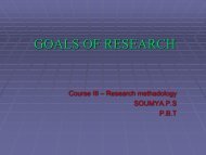 GOALS OF RESEARCH