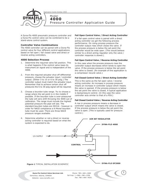 view faq & application guide (pdf) - dyna-flo control valves