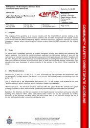 Hydrostatic Testing and Maintenance of Fire Hydrant Systems