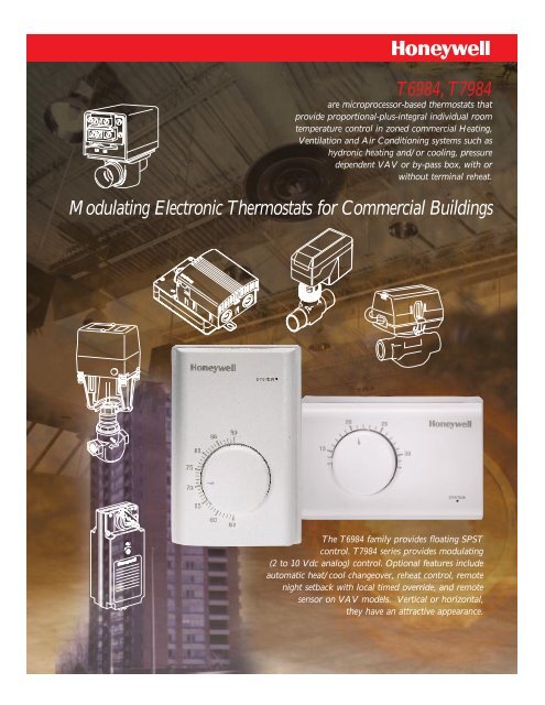Honeywell Modulating Electronic Control Thermostats - Kele