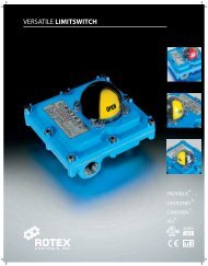Rotex DXLW2 Flat Limit Switch IS Option.pdf - Rotex Infinity Actuators