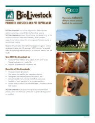 PROBIOTIC LIVESTOCK AND PET SUPPLEMENT - SCD Probiotics