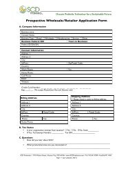 Prospective Wholesale/Retailer Application Form - SCD Probiotics