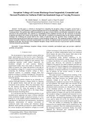 Inception Voltage of Corona Discharge from Suspended, Grounded ...