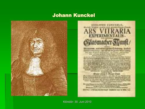 Heinrich Kauffeldt Joachim Kohrtz, Glasmeister von 1703