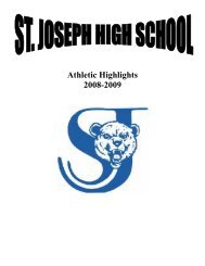 Athletic Highlights 2008-2009 - St. Joseph Public  Schools