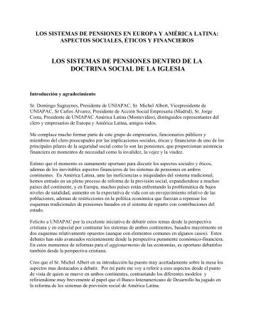 los sistemas de pensiones en europa y amrica latina - Cumpetere
