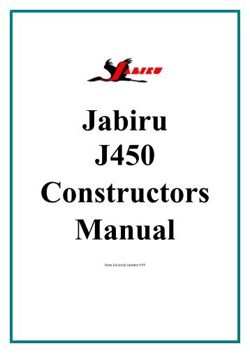 Jabiru J450 Construction Manual