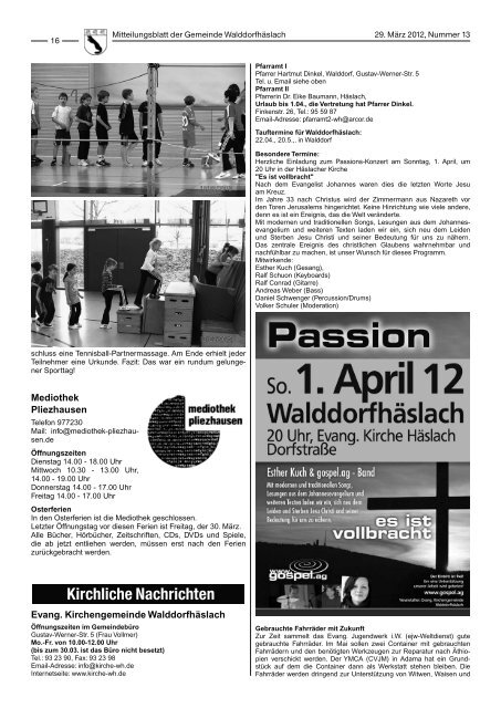 Donnerstag, 29.03.2012 - Walddorfhäslach