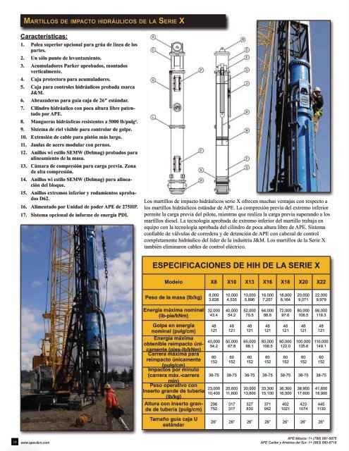 catÃ¡logo de equipos catÃ¡logo de equipos - American Piledriving ...