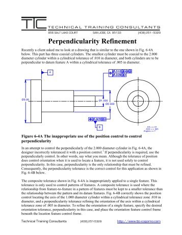Perpendicularity Refinement - Technical Training Consultants