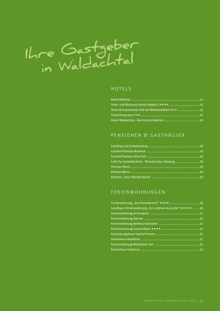 Gästekatalog 2012 (pdf) - Waldachtal
