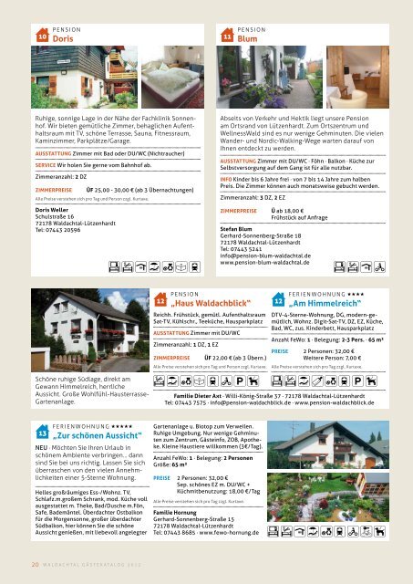 Gästekatalog 2012 (pdf) - Waldachtal