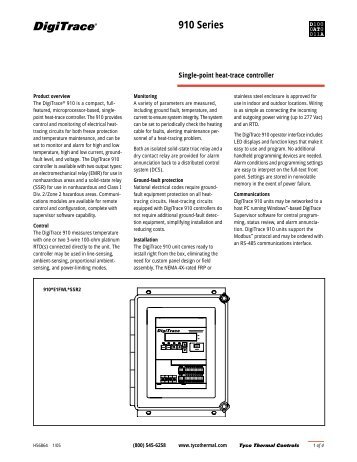 DigiTrace 910 Series - California Detection Systems