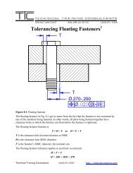 Tolerancing Floating Fasteners - Technical Training Consultants
