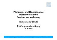 VOB Teil A - Planungs- und BauÃ¶konomie - TU Berlin