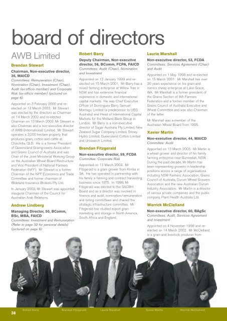 AWB Limited - 2003 Annual Report