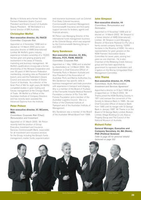 AWB Limited - 2003 Annual Report