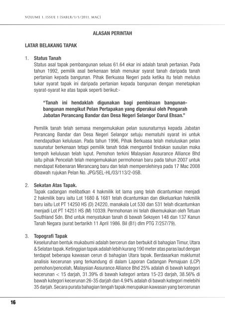 Selangor Appeal Board Issue1 - JPBD Selangor