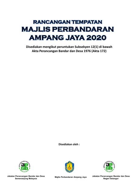 rancangan tempatan majlis perbandaran ampang ... - JPBD Selangor