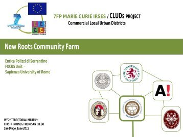 Polizzi E.: New Roots Community Farm - CLUDs