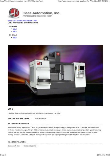 Haas VM-3 | Haas Automation, Inc. | CNC Machine Tools