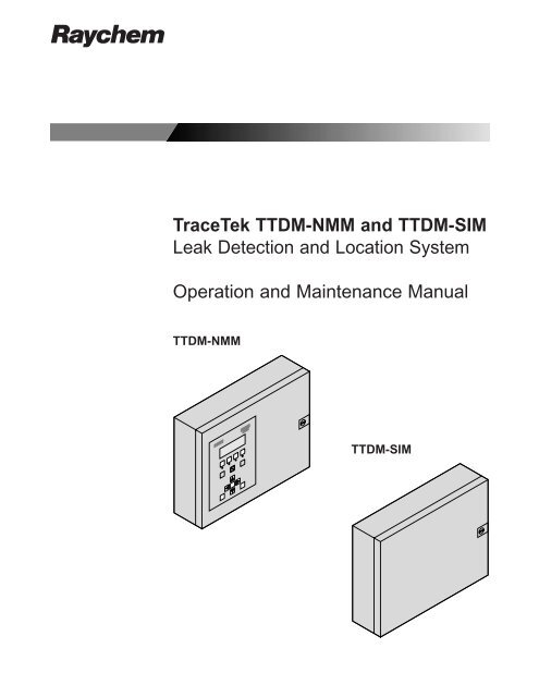 TTDMâNMM and - California Detection Systems