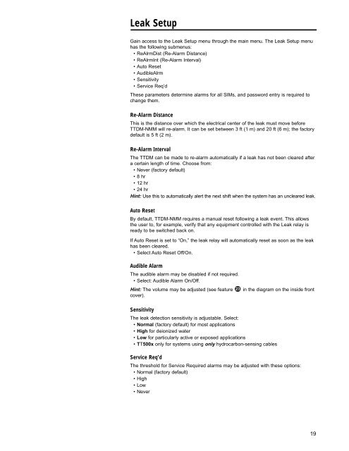 TTDMâNMM and - California Detection Systems