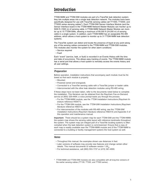 TTDMâNMM and - California Detection Systems