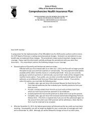 Letter - Illinois Comprehensive Health Insurance Plan (CHIP)