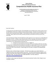 Letter - Illinois Comprehensive Health Insurance Plan (CHIP)