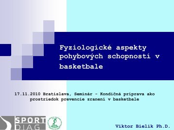 FyziologickÃ© aspekty pohybovÃ½ch schopnostÃ­ v basketbale