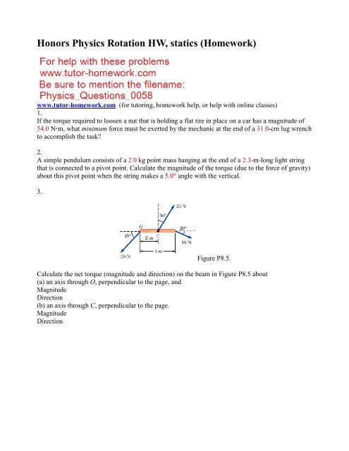 webassign physics homework answers