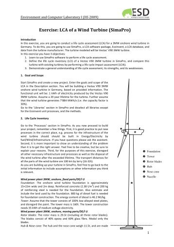 Exercise: LCA of a Wind Turbine (SimaPro) - avniR