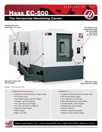 EC-500 Datasheet