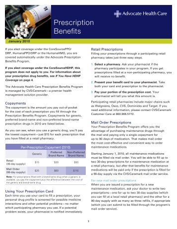 Prescription Benefits - Advocate Benefits - Advocate Health Care