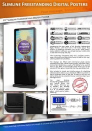 55â Slimline Freestanding Digital Poster