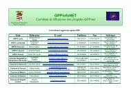 COMITATO DI DIFFUSIONE GGPnet - GPPnet Cremona