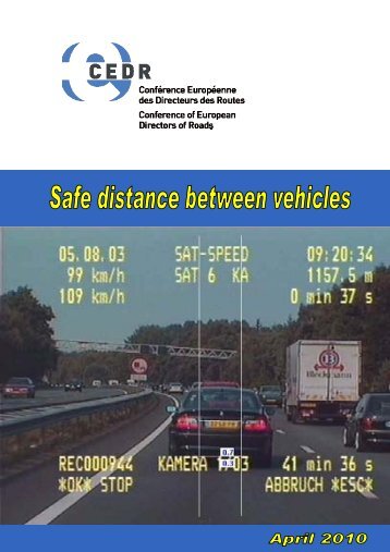 Safe Distance between Vehicle - CEDR