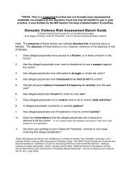 Domestic Violence Risk Assessment Bench Guide - Battered ...