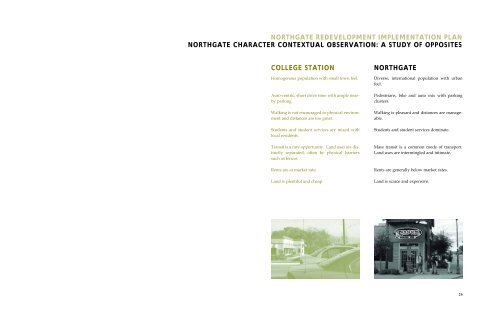 northgate redevelopment implementation plan - City of College Station