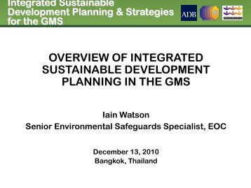 Day 1-7 ISDP Overview by Iain Watson - the GMS