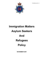 Immigration Matters Asylum Seekers And Refugees ... - Dorset Police