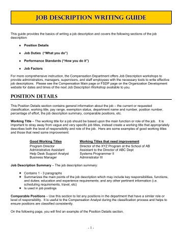 personnel director job description